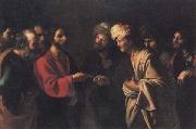 MANFREDI, Bartolomeo Tribute to Caesar France oil painting artist